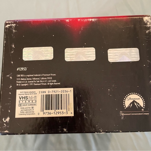 Star Trek Movies I-V 25th Anniversary Collector’s Box VHS 1991 Vintage Sci-fi - Picture 5 of 13